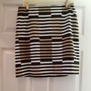 Ann Taylor Striped Skirt